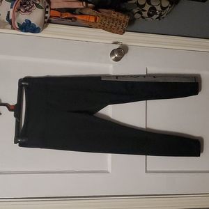 Bebe Sport Women's Black w/ Silver Logo Yoga Pants Size S